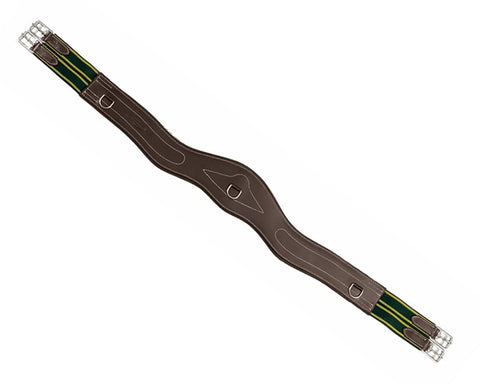 Henri de Rivel Pro Contoured Leather Girth - Havana / 46 - Girths
