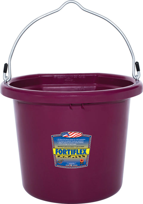 Fortiflex® 20-Quart FlatBack Bucket - Colors