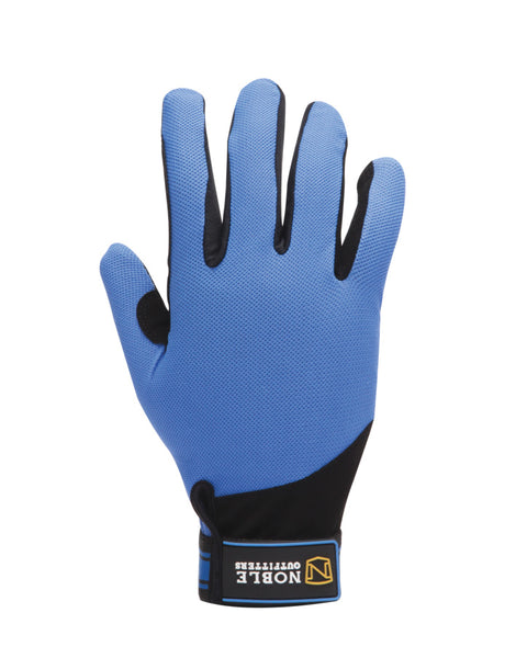 Noble Equestrian™ Perfect Fit Cool Mesh Glove - Tahoe Blue / 5 - Schooling Gloves
