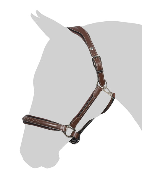 Henri de Rivel Stress Free Halter with Fancy Contrast Stitching