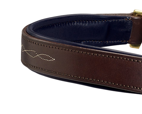Showmark™ Classic Fancy-Stitched Leather Halter