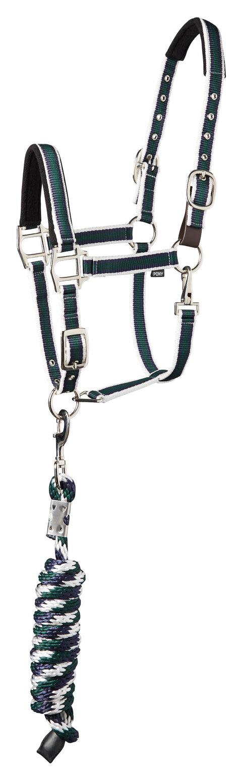 Suffolk™ Padded Striped Breakaway Halter & Lead