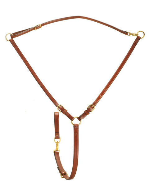 Tory Leather Company Martingale with Solid Brass Hardware