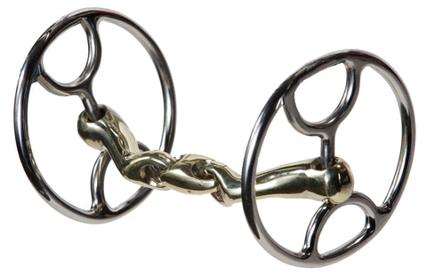 Nunn Finer® Oval Link Shaped Mouthpiece Cartwheel Bit