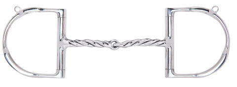 Myler® English D-Ring MB 09 Twist with Hooks