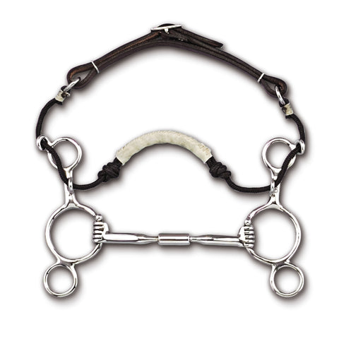 Myler® Stainless Steel 2-Ring Combination Bit Wide Barrel MB 02 Comfort Snaffle