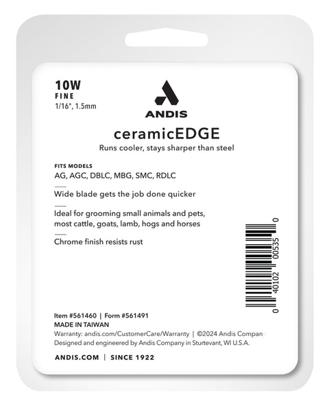 Andis® ceramicEDGE WIDE Detachable Replacement Blade Size 10W