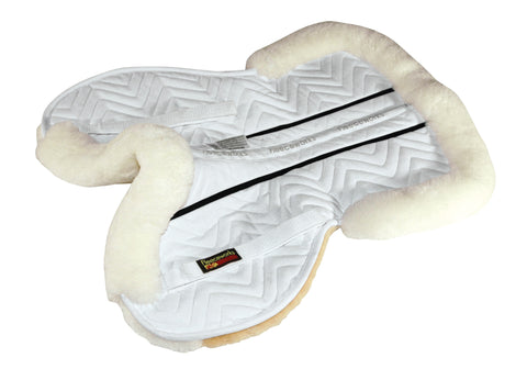 Fleeceworks™ FXK Technology Classic Sheepskin Half Pad with Rolled Edges