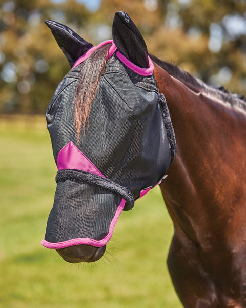 WeatherBeeta® ComFiTec™ Deluxe Durable Mesh Fly Mask with Ears & Nose