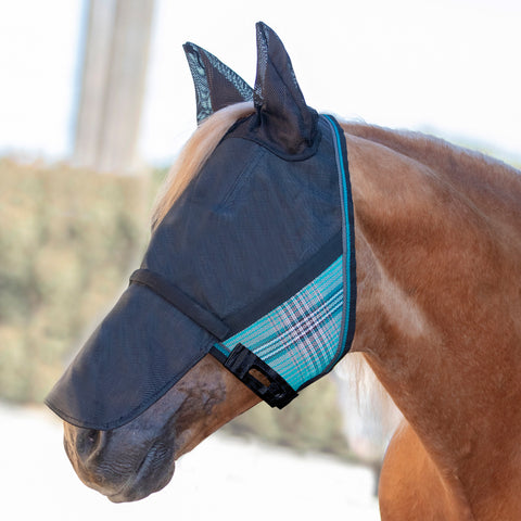 Kensington™ UViator CatchMask® with Ears Removable Nose & Forelock Opening - Atlantis / Medium - Fly Masks & Wraps