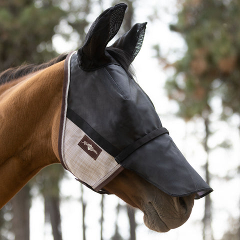 Kensington™ UViator CatchMask® with Ears Removable Nose & Forelock Opening - Desert Sand / Medium - Fly Masks & Wraps