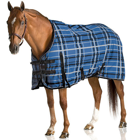 Pessoa® Alpine Turnout Sheet - Black/Clay Plaid / 68 - Turnout Sheets