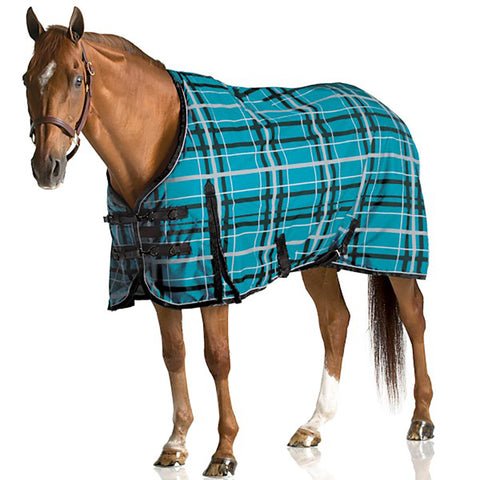 Pessoa® Alpine Turnout Sheet - Juniper/Clay Plaid / 70 - Turnout Sheets