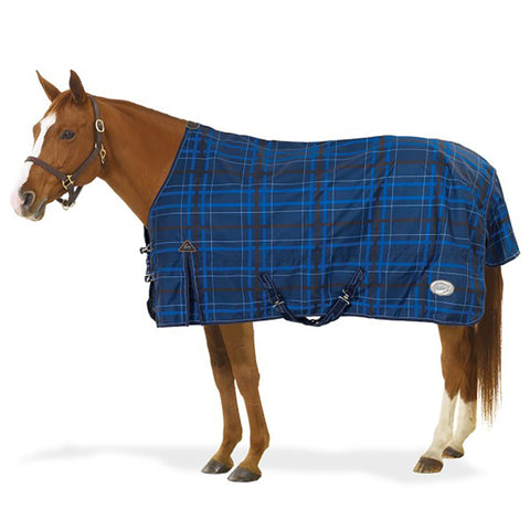 Pessoa® Alpine Turnout Sheet - Navy Plaid / 68 - Turnout Sheets