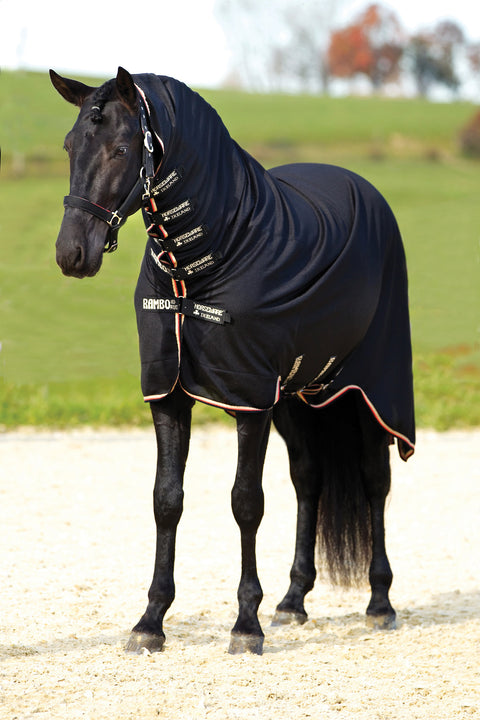 Horseware® Ireland Rambo® Dustbuster - Black/Tan/Orange/Black / 57 - Fly Sheets