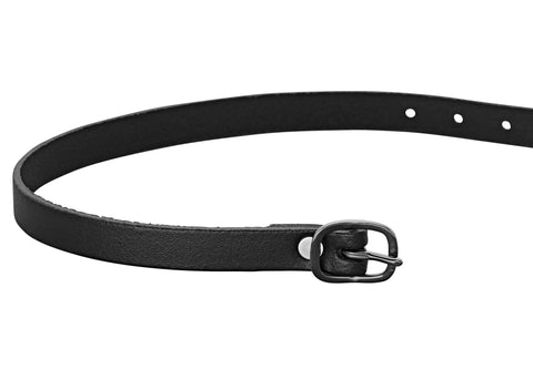 Herm Sprenger Black Buckle Leather Spur Straps