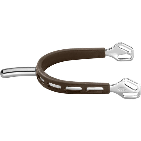 Herm Sprenger® Ultra Fit Brown Grip Small Round Rowel Spurs