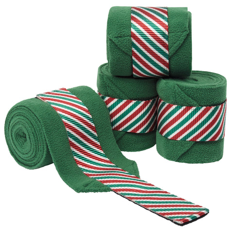 Dover Saddlery® Candy Cane Ribbon Trim Polo Wraps