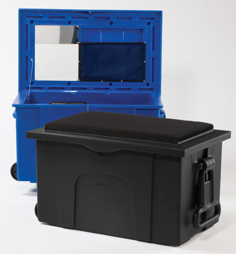 Burlingham Sports Deluxe Sport Trunk with Padded Seat - Black - Trunks