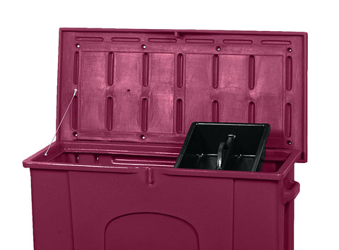 Burlingham Pony Sport Trunk with Padded Seat - Burgundy / N/A - Trunks