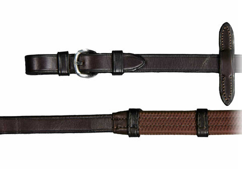 Vespucci Rubber Reins with Stops and Buckle Ends