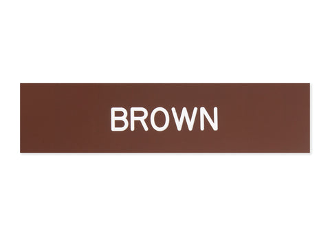 Plastic Stall Plate - 1 or 2 lines