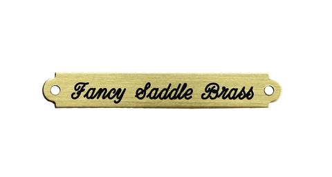 Fancy Saddle Nameplate