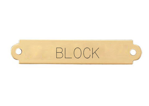 Fancy Saddle Nameplate