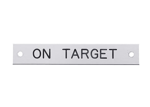 Notched Corner Halter Nameplate - 3 lines