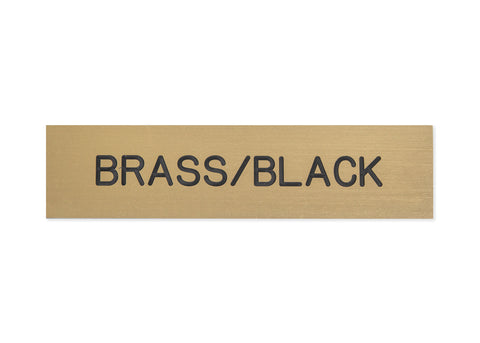 Plastic Stall Plate - 3 lines