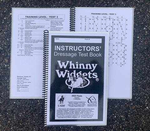 Whinny Widgets® Instructors’ Dressage Test Book (2023-2027)