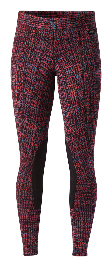 Kerrits® Flow Rise Performance Riding Tight - Berry Mirage / XS - Tights