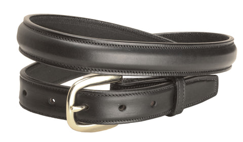 Tory Leather 1" Raised Belt with Brass Buckle
