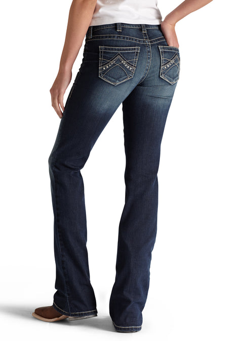 Ariat® Ladies’ R.E.A.L. Mid-Rise Stretch Original Bootcut Jean