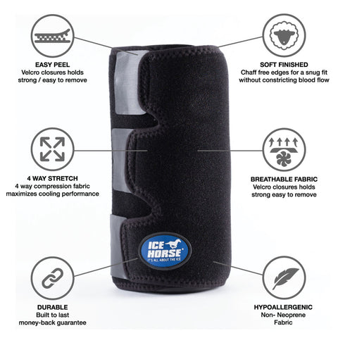 Ice Horse® Tendon Wraps, 2 Pair