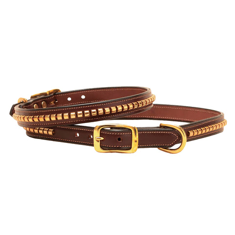 Tory Leather Clincher Leather Dog Collar