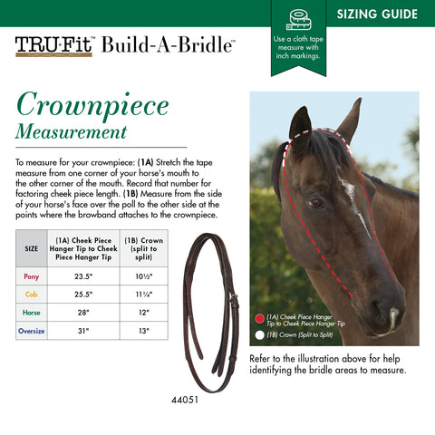 TRU-Fit™ Build-A-Bridle™ Crownpiece