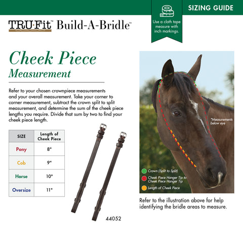 TRU-Fit™ Build-A-Bridle™ Cheek Pieces