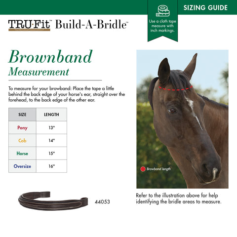 TRU-Fit™ Build-A-Bridle™ Fancy-Stitched Browband
