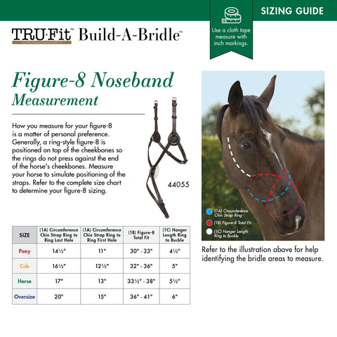 TRU-Fit™ Build-A-Bridle™ Figure-8 Noseband