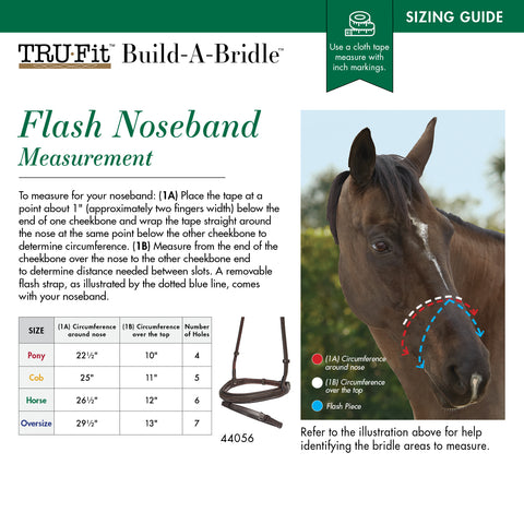 TRU-Fit™ Build-A-Bridle™ Flash Noseband