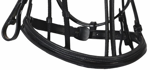 Henri de Rivel Piaffe Mono Crown Bridle with Flash Noseband & Patent Leather