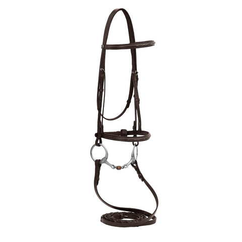 HDR Advantage Fancy Raised Snaffle Bridle with Laced Reins
