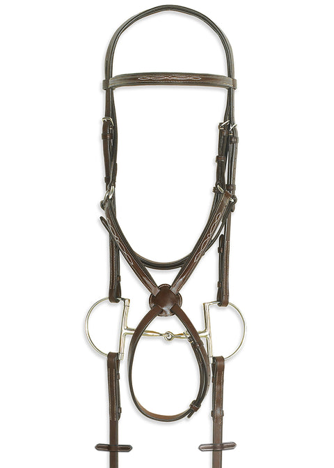 Pessoa® Pro Fancy-Stitched Figure-8 Bridle