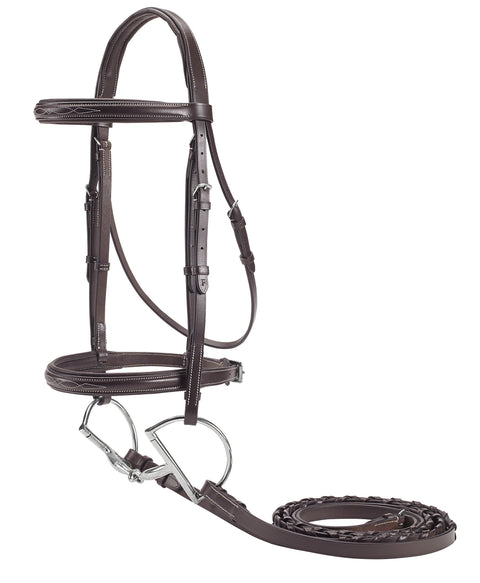 Suffolk™ Fancy-Stitched Single Crown Bridle