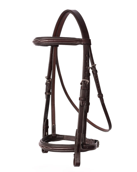 Perri’s® Professional Fancy-Stitched Leather Bridle