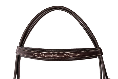 Perri’s® Professional Fancy-Stitched Leather Bridle