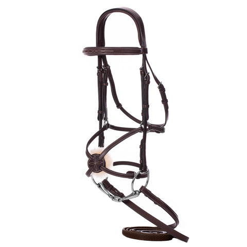 Equinavia Valkyrie Fancy-Stitched Figure-8 Bridle & Reins