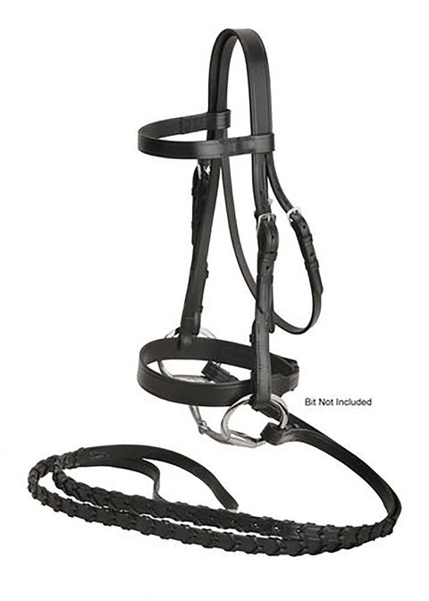 Tory Leather Company Oversize Fox Hunt Bridle with Laced Reins