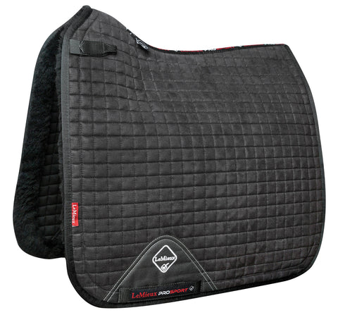LeMieux® Sensitive Skin Dressage Pad - Black / Large - Square Pads